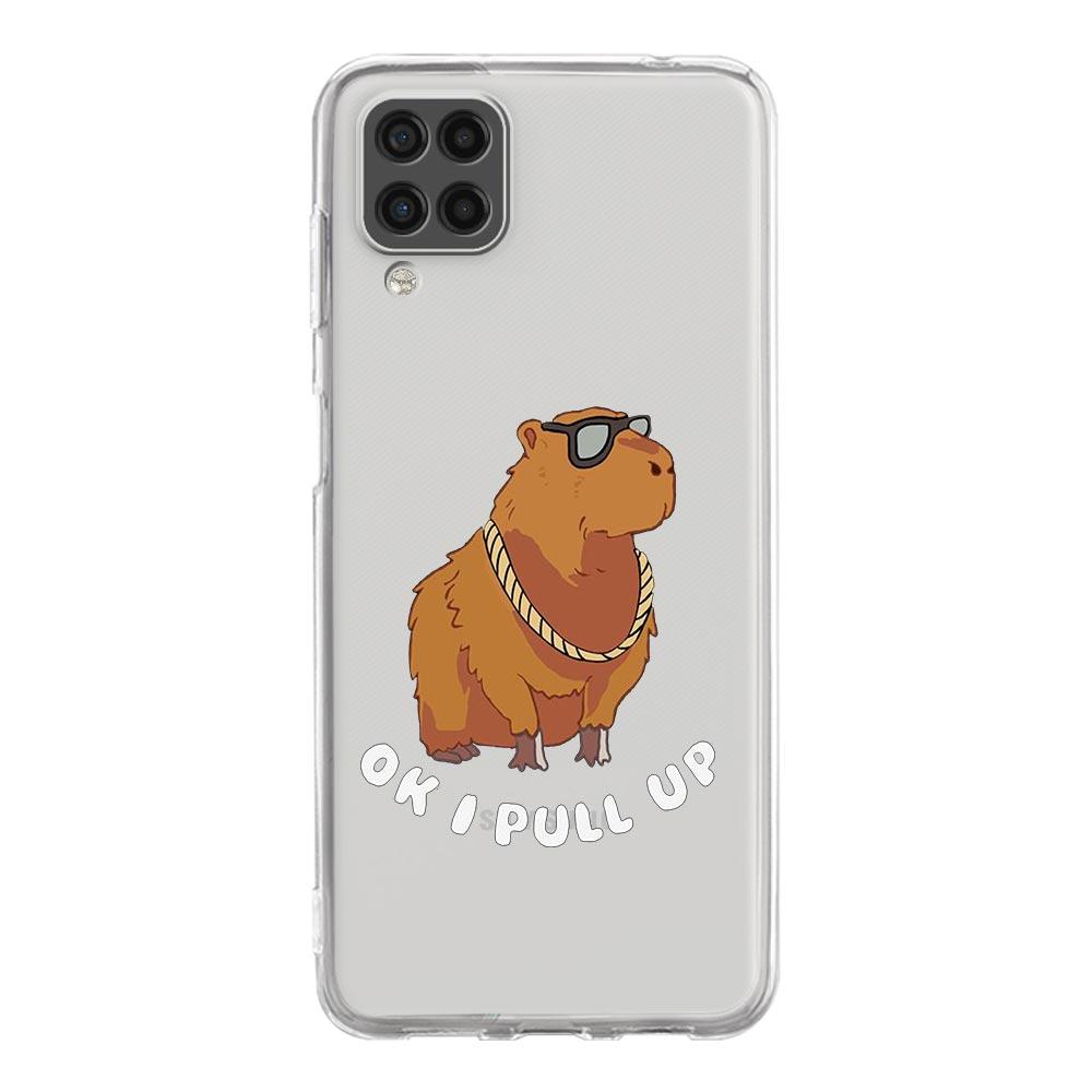 Cute Cartoon Capybara Phone Case For Samsung Galaxy A13 A33 A73 A53 A23 A51 A71 A21S A12 A11 A31 A41 A03S A22 A52 A32 5G Cover