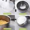 5Pcs/Set Stainless Steel Lunch Box With Lid Kitchen Refrigerator Fresh-keeping Bowl Box Microwave Heating Big Capacity Lunchboxs