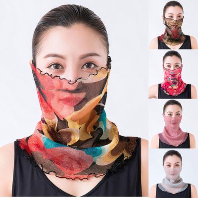 Fashion Women Sun Chiffon  Scarf  Neck Scarf Protective Mask