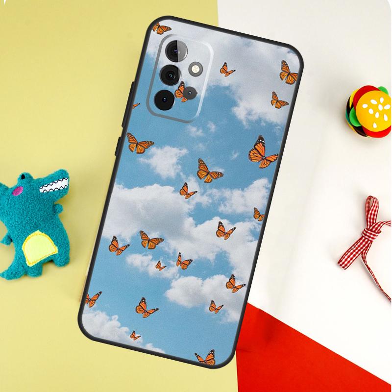 Butterfly Sky For Samsung Galaxy A22 A32 A52 A54 A34 A14 A55 A35 A15 A53 A33 A13 A05 A06 A16 Phone Case