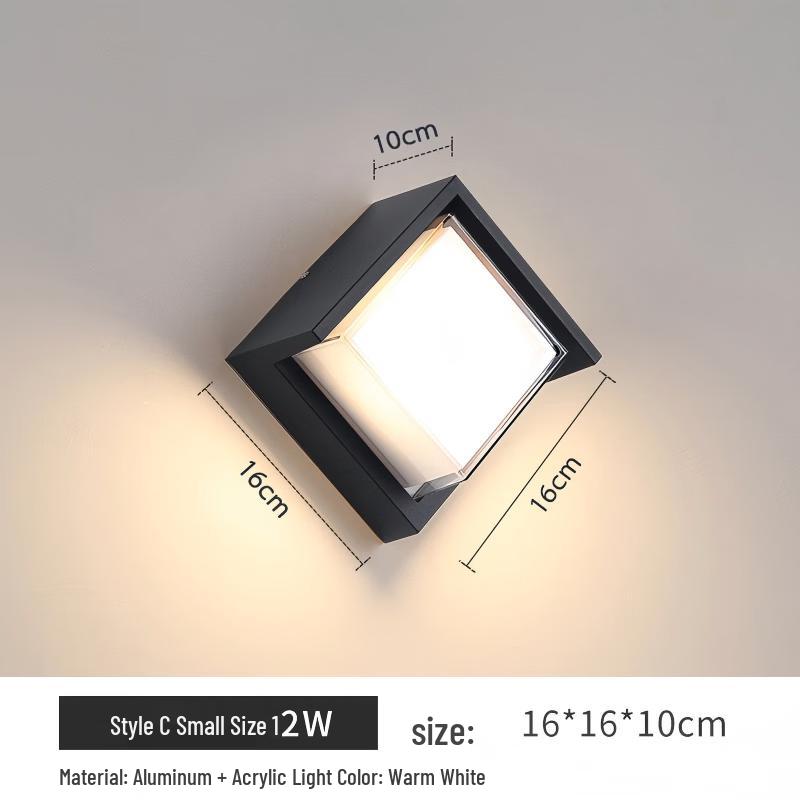 Lishi 12W LED Outdoor Wall Light with Motion Sensor