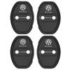 RUN1 Car Silicone Door Lock Cover Protective Stickers Accessories For Volkswagen VW Rline Golf 4 5 6 7 Tiguan Passat B5 B6 B7 CC MK5