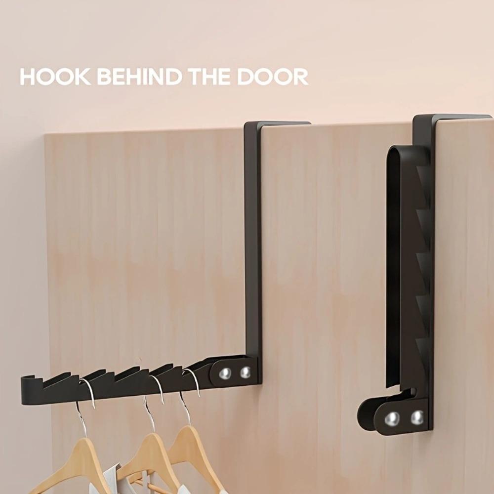 Space-Saving Collapsible Hooks 5 Groves Drying Laundry Rack Creative Over-Door Coat Rack  Home
