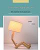 Nordic Solid Wood LED Bedside Night Light - Robot Table Lamp