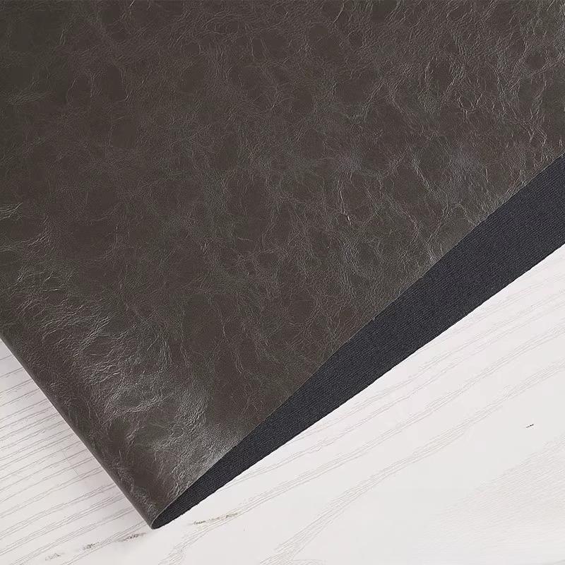 100x138cm PU Deri Kumaş Parlak Yumuşak Deri Yağlı Mumlu Deri Tasarımcı Su Geçirmez Kendin Yap Dikiş Ceket Pantolon Trend Giysiler İçin