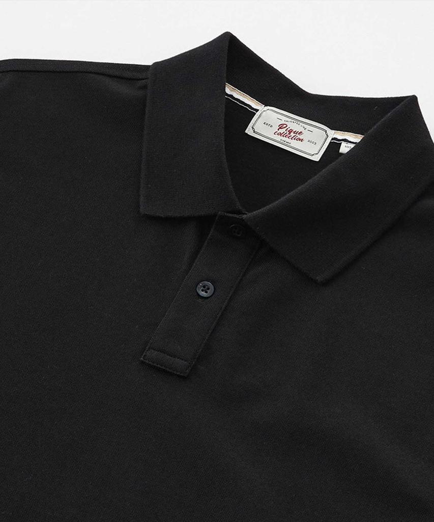 STCO Diems Lecture Silket Pq Collared Short Sleeve T-Shirt Black (Classic Fit)_Dtsvb10Csb