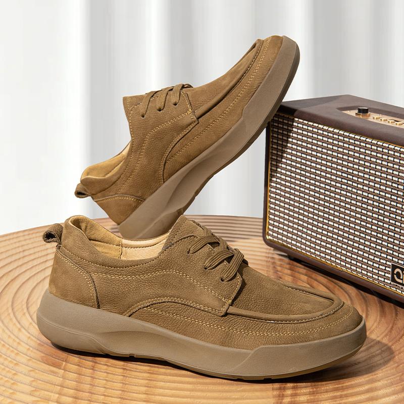 Fashion Fashion Suede Leather Men Oxford Shoes British Style Casual Shoes Classic Male Walking Shoes Tenis Masculino Skateboard Footwear