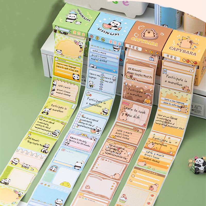 256 Sheets Pull-out Cartoons Sticky Notes Pads Posits Stationery Paper Stickers Posted It Memo Notepad Notebook Message Sticker