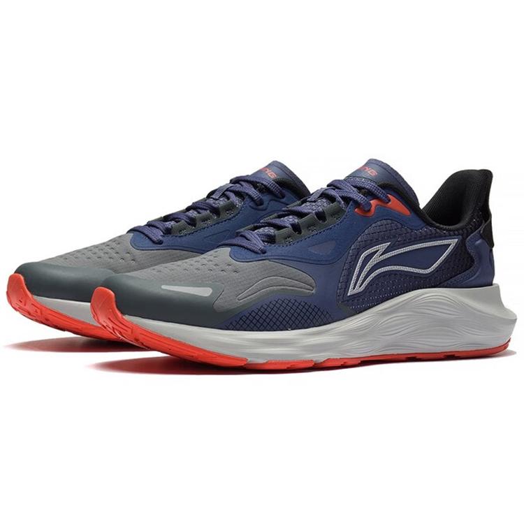 Li Ning Yufeng Cushioning Low Top Running Shoes Men's Blue ARSS013-2