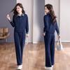 Khmer Women's Spring 2026 Half-Zip Collar Casual Sportswear Set - New Stripe Color Block Two-Piece