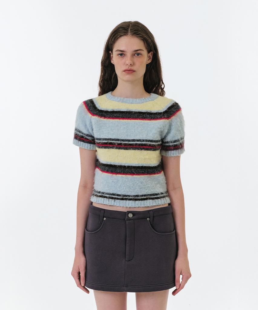 GROVE Elle Stripe Knit (Light Blue)