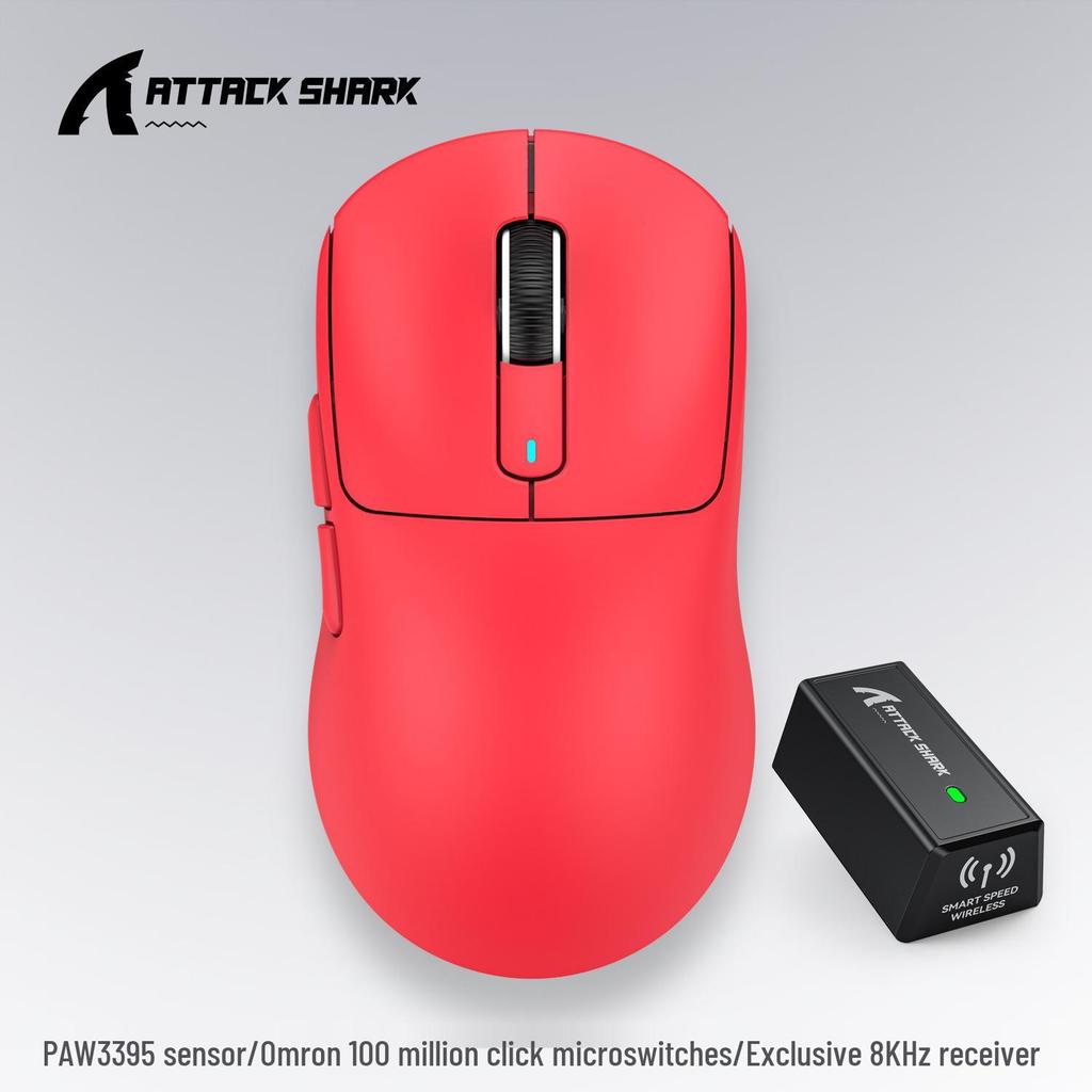 Attack Shark X3PRO Lightweight Esports Gaming Mouse - PAW3395, Three-Mode Wireless, 8K Resolution