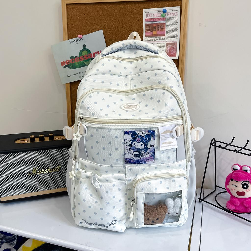 Schoolbag new Japanese ins storm point schoolbag female Mori small fresh and cute primary and secondary school students 1st-1st grade backpack