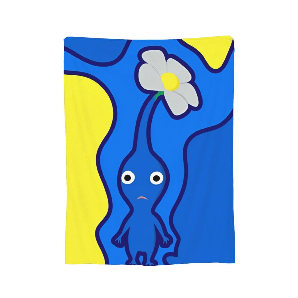 Game Cartoon Cute Pikmin Blanket Fleece All Season  Breathable Super Soft Throw Blanket for Sofa Travel Bedding Throws