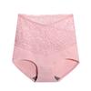 Sexy Lace High-waisted Panties for Women Graphene Crotch Antibacterial Tummy Control Waistband Butt-lifting Shorts Women's Triangle Panties