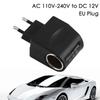 1Pc 220V AC to 12V DC Car Cigarette Lighter Socket Power Adapter Converter EU Plug For Home Auto Use Charging Electronic Devices