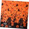 OUNONA 2-teilige Halloween-Tischdecke mit hängenden Wirbeln, perfekt für Heimtischdecken, Halloween-Partys und Halloween-Dekoration, Kunststoff-Hintergrund