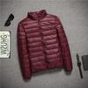 Men's Large Lightweight Casual Cotton Jacket with Short Stand Collar and Hood
