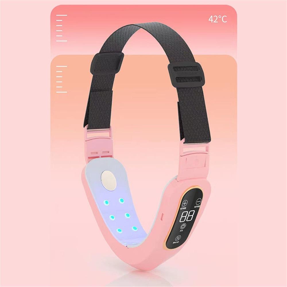 Dispozitiv de ridicare a feței EMS Terapia cu LED-uri cu fotoni Mașină de curea de ridicare a obrajilor