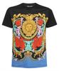 Versace Jeans Couture 72GAH6SS JS067 SUN FLOWER GARLAND T-shirt - Black Unisex T-Shirt