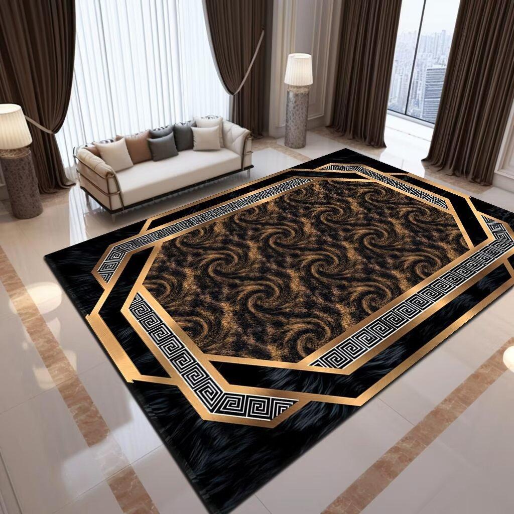 Vintage Ethnic Printed Carpet Non Slip Floor Mat for Living Room Kitchen Entrance Door Balcony Washable Rug Home Hallway Decor