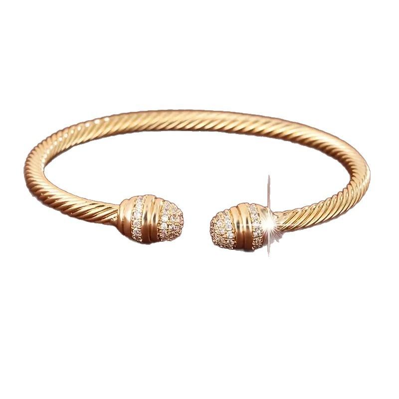 New Style Wire Rope Bracelet for Women Ins High-end Bracelet Twist Bracelet Hand Ornaments