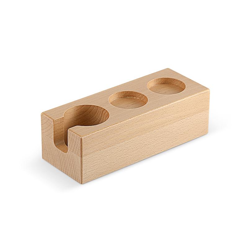 MHW-3BOMBER Espresso Tamping Station Wooden Portafilter Holder for 51-54mm Coffee Tamper Station Chic Home Barista Accessories