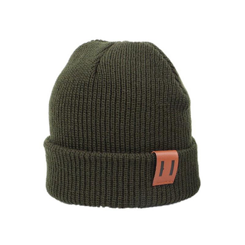 Color Plain Knitted Cap With Polyester Material For Kids And Adults Outdoors For