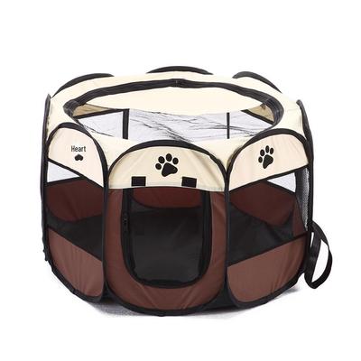 Foldable & Washable Octagonal Pet Tent Fence: Oxford Cloth Outdoor Dog Delivery Room