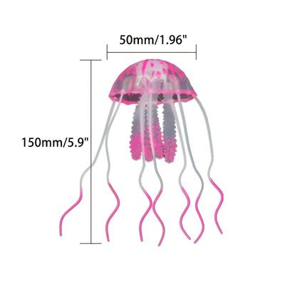 Künstliche Schwimmende Leuchtende Qualle Aquarium Dekoration Fischbecken Unterwasser Leuchtendes Ornament