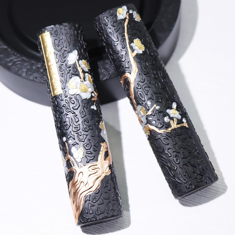 Chinese Calligraphy Ink Stone Handmade Ink Stick for Calligraphy and Painting Ink Bar Brush Painting Paint Calligraphy Ink Block