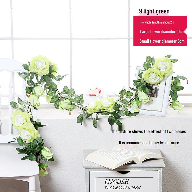 Artificial Rose Vine Hanging Basket and Arch Decoration