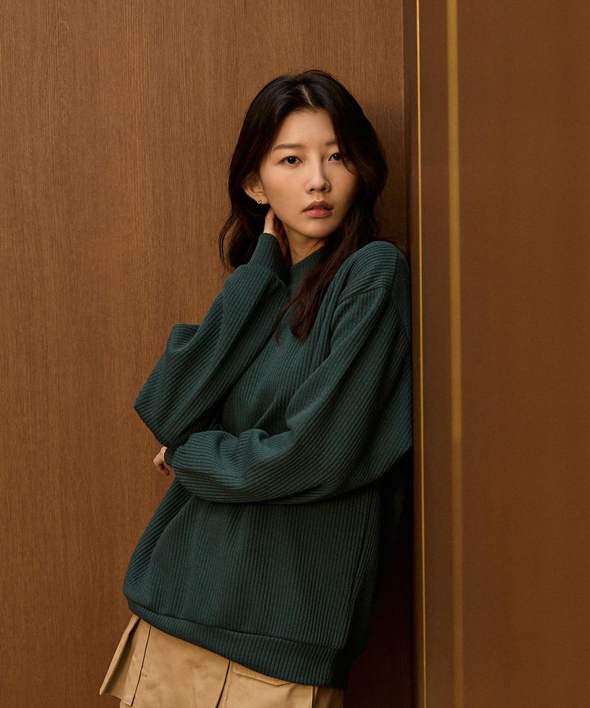 Peideomeonteu [2Pack] Knit Round Sweatshirt (Type A)