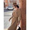High-end Light Luxury Socialite Sexy Fashion Royal Sister Casual Retro Dress Long Sweater Women's Autumn and Winter
