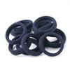 Solid Colors Seamless No Crease 4cm Hair Tie Elastic Nylon Ponytail Holders Fabric Hair Ropes Accessories for Toddlers Women