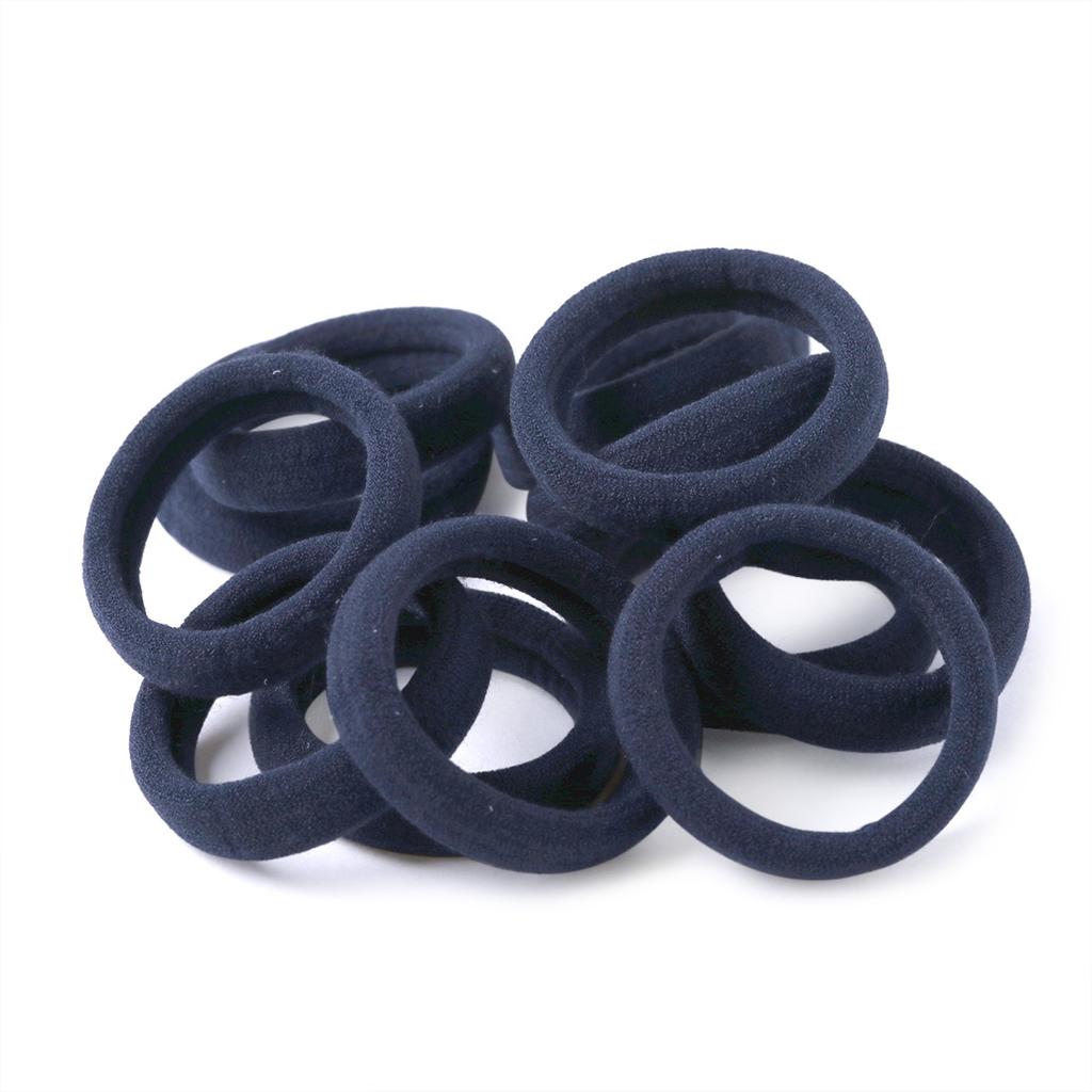 Solid Colors Seamless No Crease 4cm Hair Tie Elastic Nylon Ponytail Holders Fabric Hair Ropes Accessories for Toddlers Women