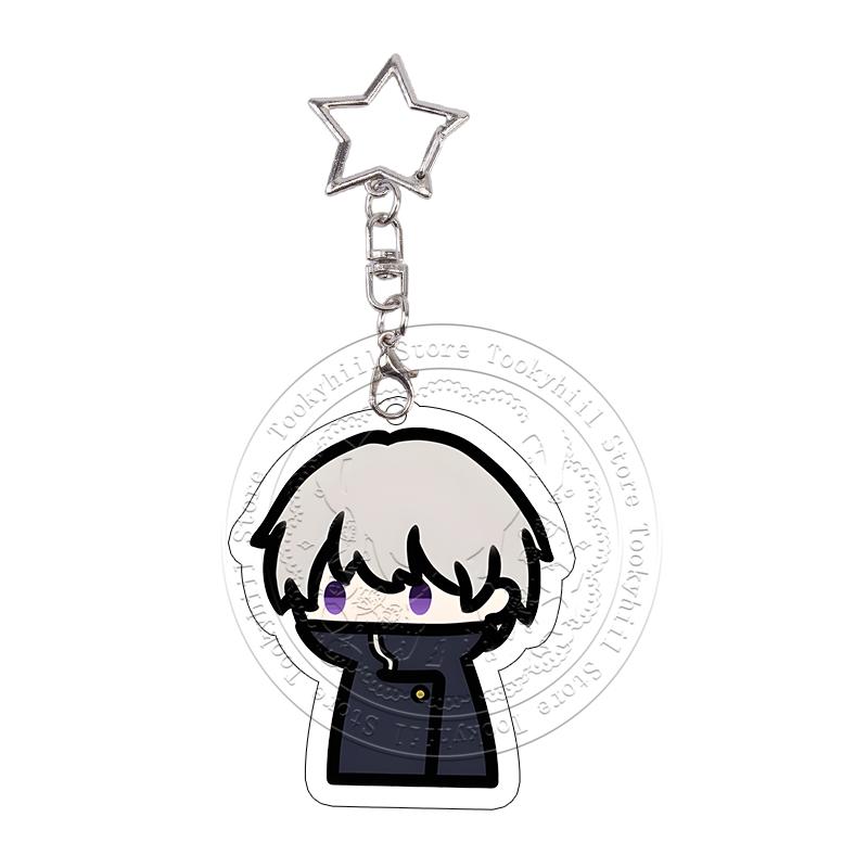 Jujutsu Kaisen Gojo Satoru Acrylic Keychain Exquisite Student Megumi Keyring Bag Decor Pendant Keyring Yuji Birthday Gift