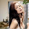 Vintage Metal Wall Art X Inch Retro Female Face Poster Brown Hair Woman Wall Decor for Bar Party Easy To Install