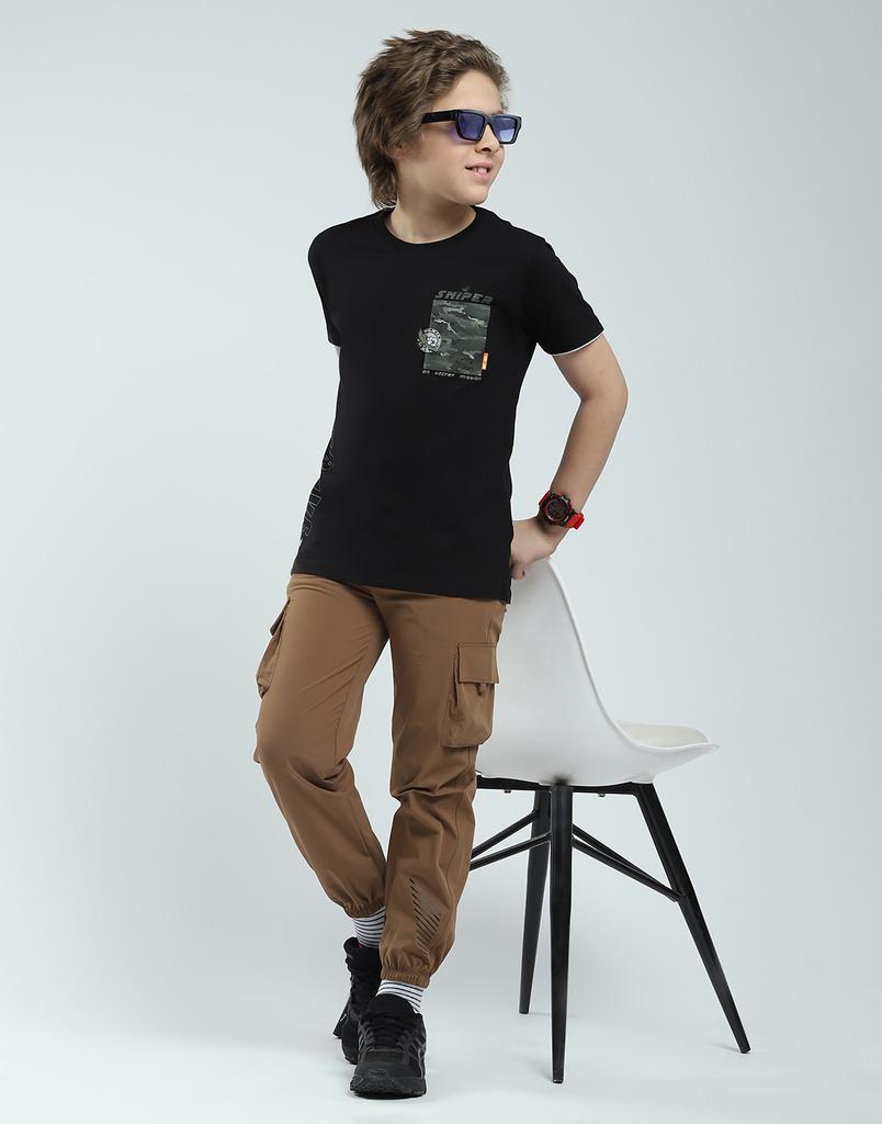 MONTE CARLO Camiseta Estampada de Gola Redonda para Meninos