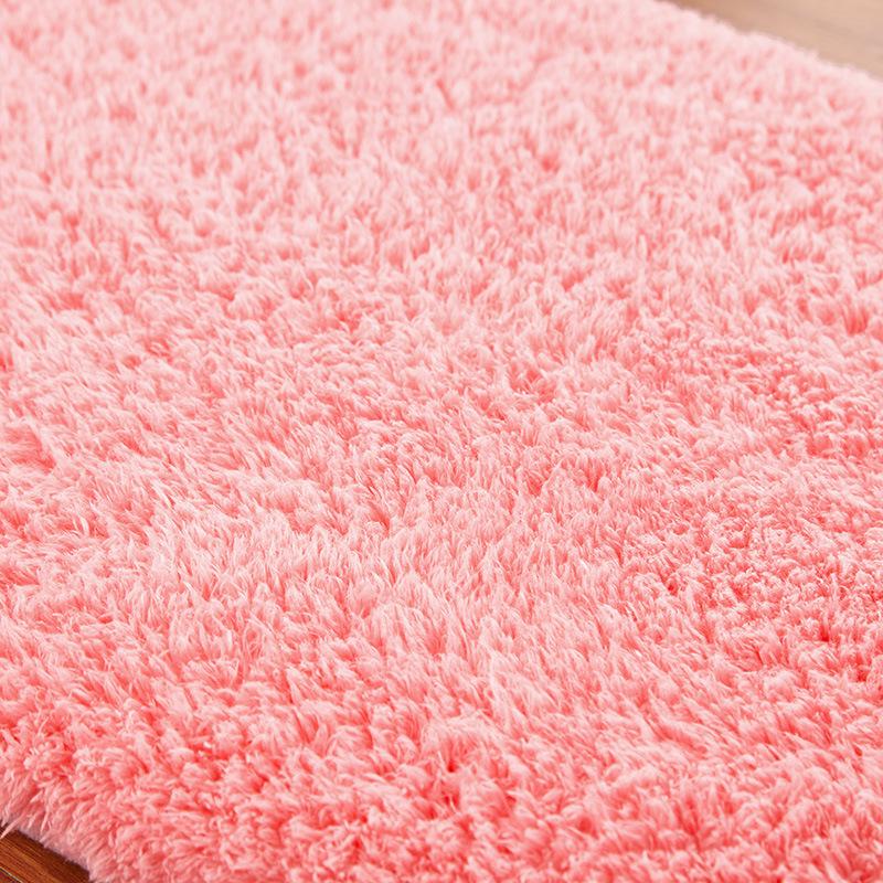 Water Absorbent Oval Plush Non-Slip Floor Mat Rug Living Room Doormat Carpet