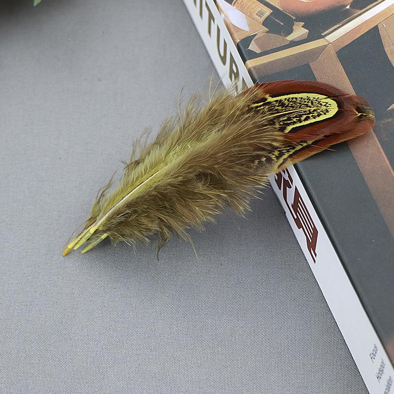 Natural Feather Diy Feather Dachang Feather Pheasant Hair Headdress Accessories Clothing Accessories 5-8Cm Colored Feather