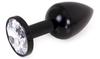 Anal Jewel Plug Alu Gem Light 6 X 2.8 Cm Black - Kiotos - Anal Jewelry