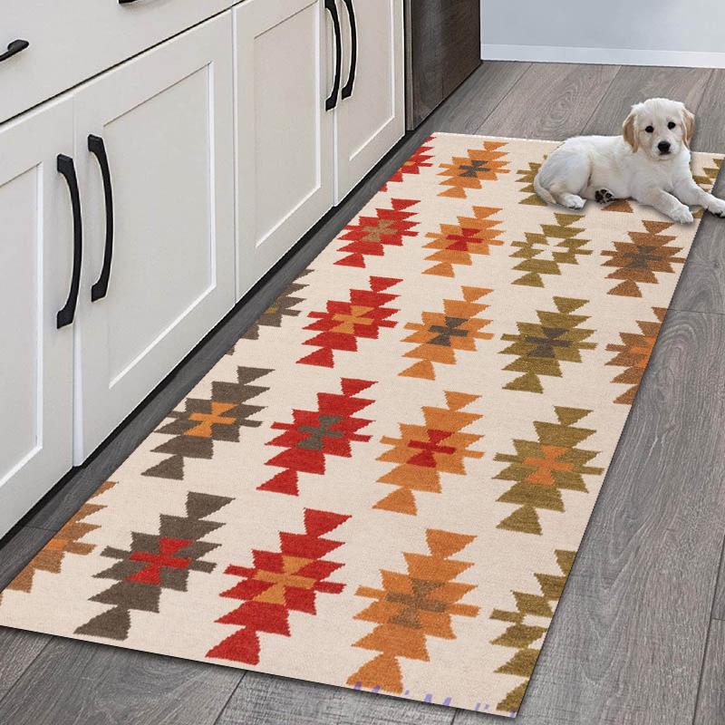 Nordic Morocco Pattern Carpet Kitchen Mats Floor Area Rug for Bathroom Entrance Door Mat Rugs Anti-slip Mats Home Decorations