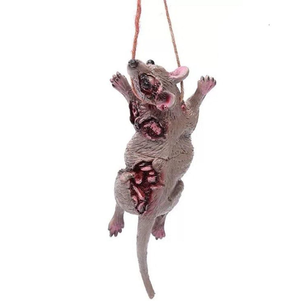 

Simulation Halloween Prank Toys Mouse Halloween Decorations Festival Animal Corpse Ornament School mouse