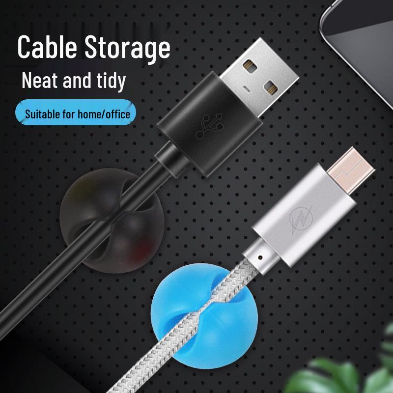 Desktop Cable Organizer: Samoprzylepny klips do organizacji przewodów i danych