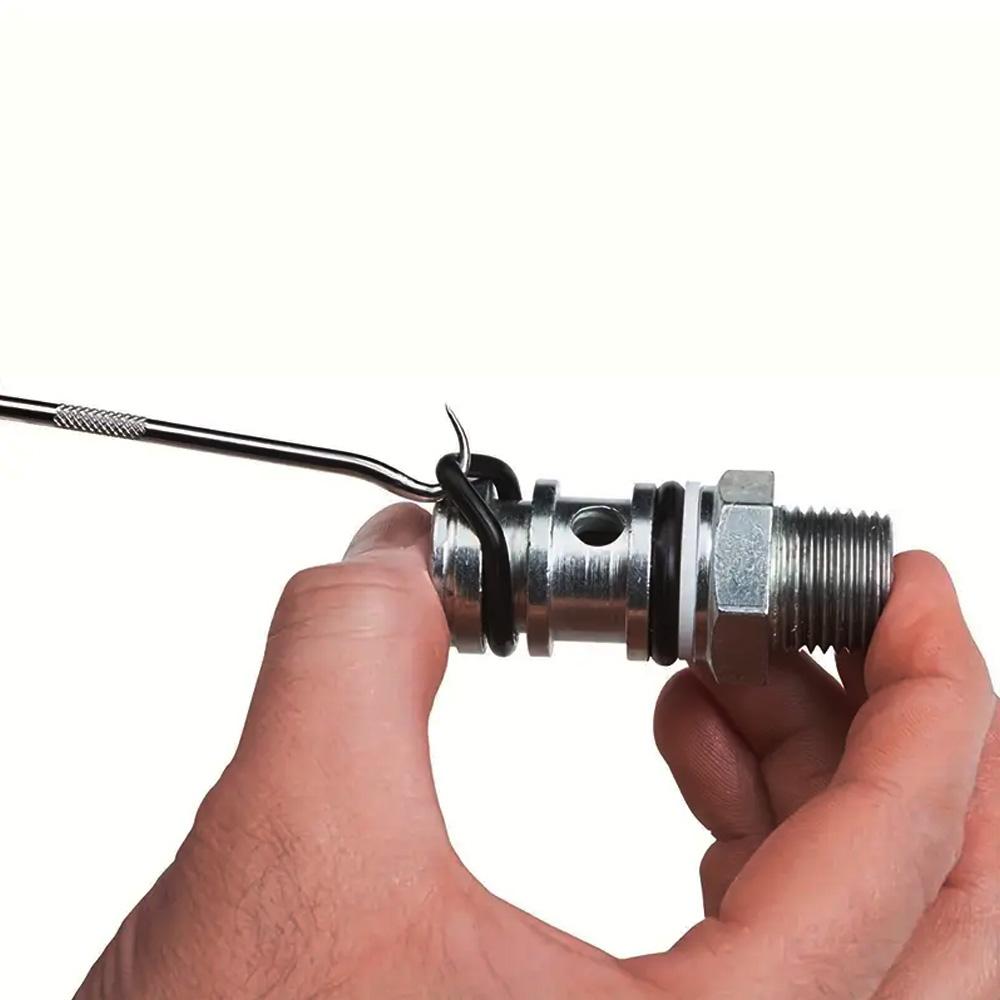 4/10 Stück Präzisions-Haken und -Pickel Set, Werkzeug zur Demontage von Auto-Wellendichtringen/Entferner für O-Ring-Dichtungen Mini Professionelle Hakenabzieher