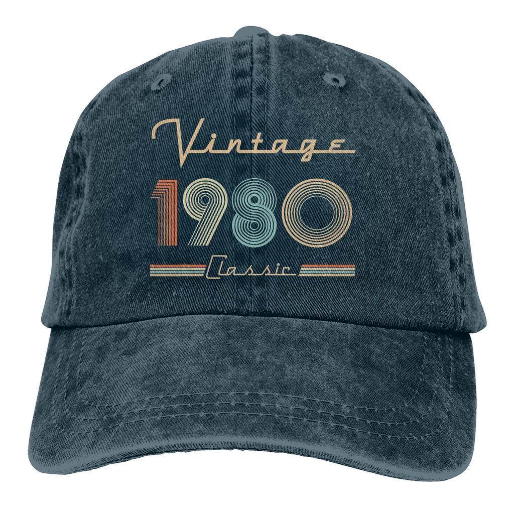 Vintage 1980 40th Birthday The Baseball Cap Peaked capt Sport Unisex Outdoor Custom 40 Years Old Born in 1981 Hats