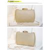 High-end Textured Square Hard Box Evening Clutch Sparkling Rhinestone Decor Chain Crossbody Handbag Women Formal Dress Purse For Banquet Wedding