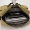 Commuter Handbag Multi-Pocket Men's Bag Large Capacity Crossbody Briefcase Solid Color Canvas Shoulder Bag