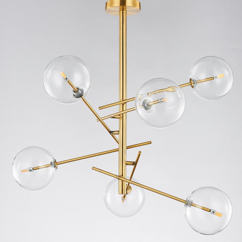 Europe Modern Creative Concise Style Glass Pendant Light Bubbles Study Livingroom Restaurant Cafe Kitchen Decoration Stand Lamp
